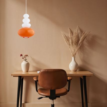 Argon 8822 - Lustra ar auklu DIEGO 1xGU10/5W/230V balta/oranža