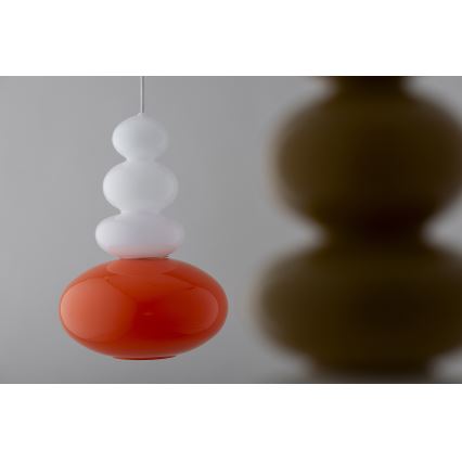Argon 8822 - Lustra ar auklu DIEGO 1xGU10/5W/230V balta/oranža