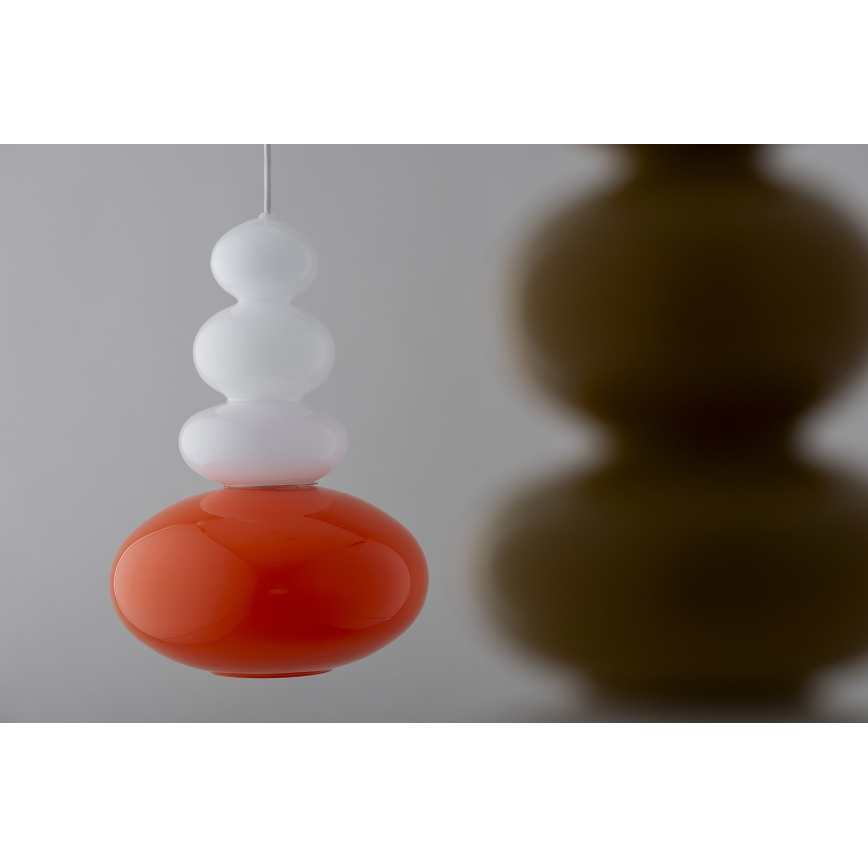 Argon 8822 - Lustra ar auklu DIEGO 1xGU10/5W/230V balta/oranža