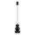 Argon 8827 - Lustra ar auklu ORLANDO 1xGU10/5W/230V melna