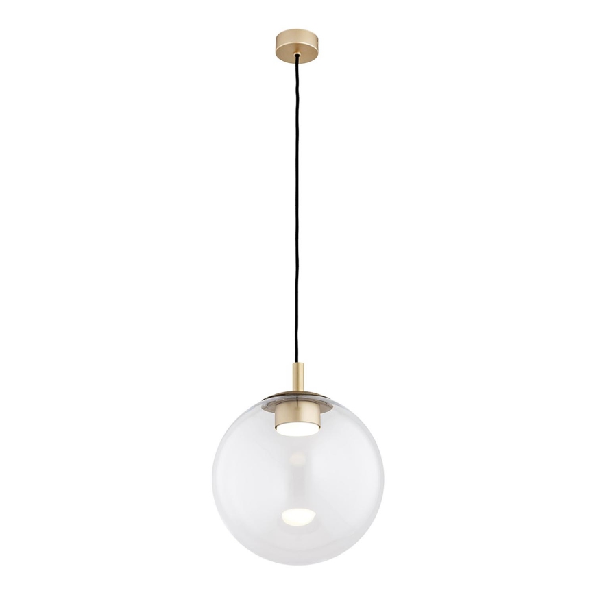 Argon 8828 - Lustra ar auklu SACRAMENTO 1xGX53/8W/230V caurspīdīga/zelta
