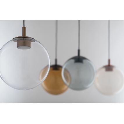 Argon 8828 - Lustra ar auklu SACRAMENTO 1xGX53/8W/230V caurspīdīga/zelta