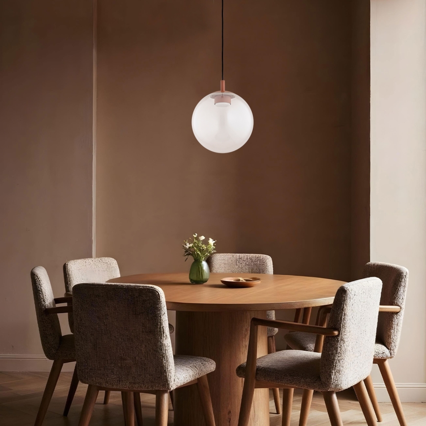 Argon 8829 - Lustra ar auklu SACRAMENTO 1xGX53/8W/230V caurspīdīga/brūna