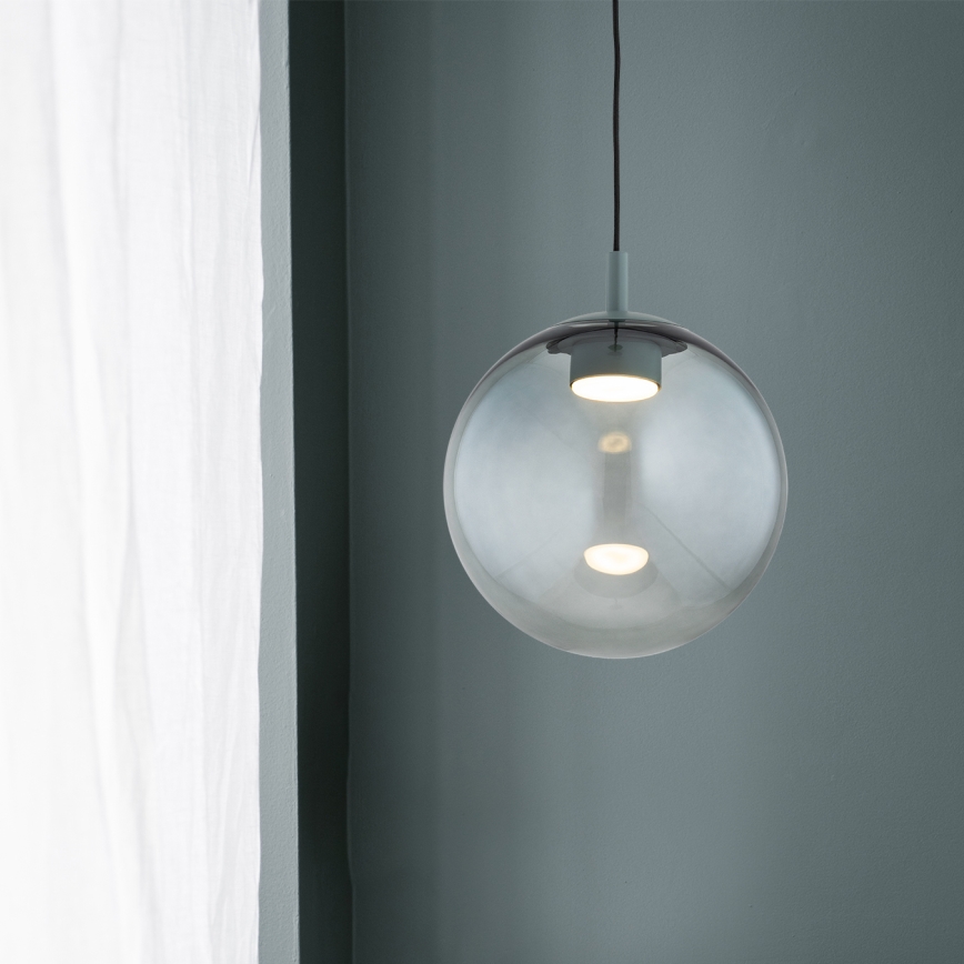 Argon 8830 - Lustra ar auklu SACRAMENTO 1xGX53/8W/230V zaļa/dūmakains
