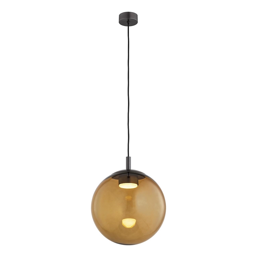 Argon 8831 - Lustra ar auklu SACRAMENTO 1xGX53/8W/230V brūna/dūmakains