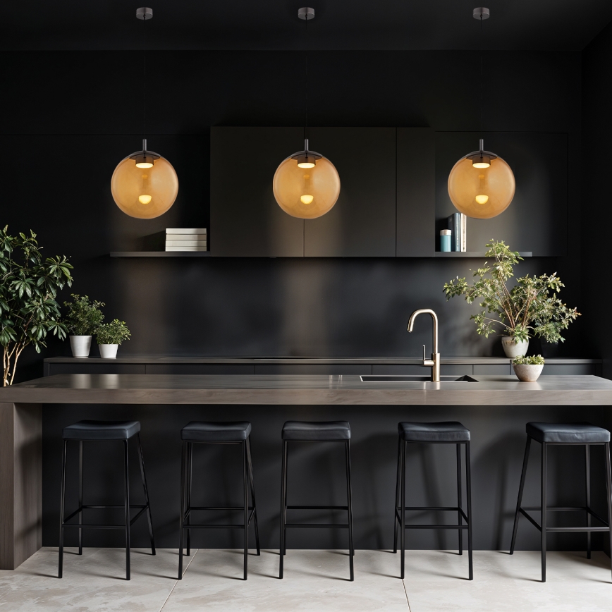 Argon 8831 - Lustra ar auklu SACRAMENTO 1xGX53/8W/230V brūna/dūmakains