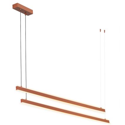Argon 8837 - LED Lustra ar auklu MIAMI LED/74W/230V 3000K brūna
