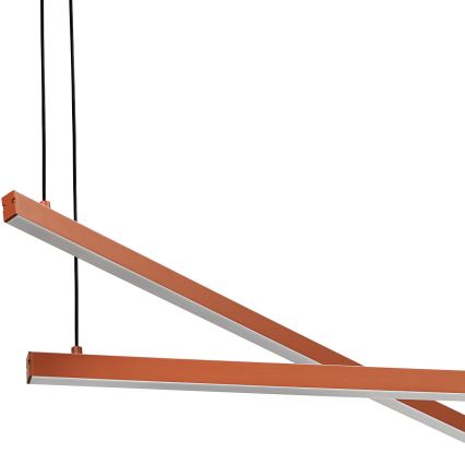Argon 8837 - LED Lustra ar auklu MIAMI LED/74W/230V 3000K brūna