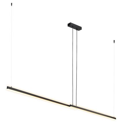 Argon 8838 - LED Lustra ar auklu MIAMI LED/74W/230V 3000K melna