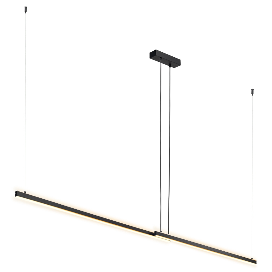 Argon 8838 - LED Lustra ar auklu MIAMI LED/74W/230V 3000K melna