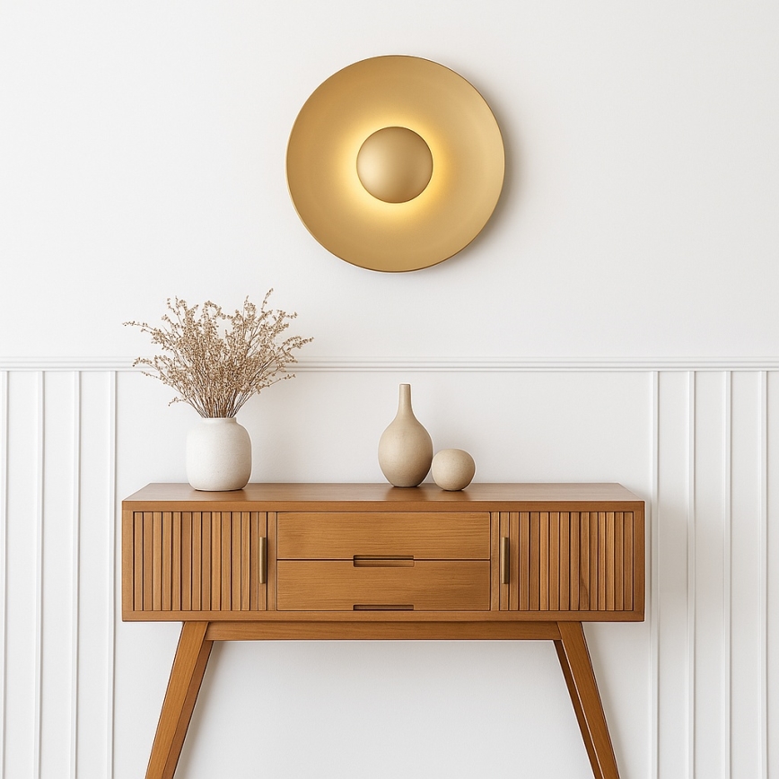 Argon 8865 - LED sienas gaismeklis BOLTON LED/12,5W/230V 3000K zelta