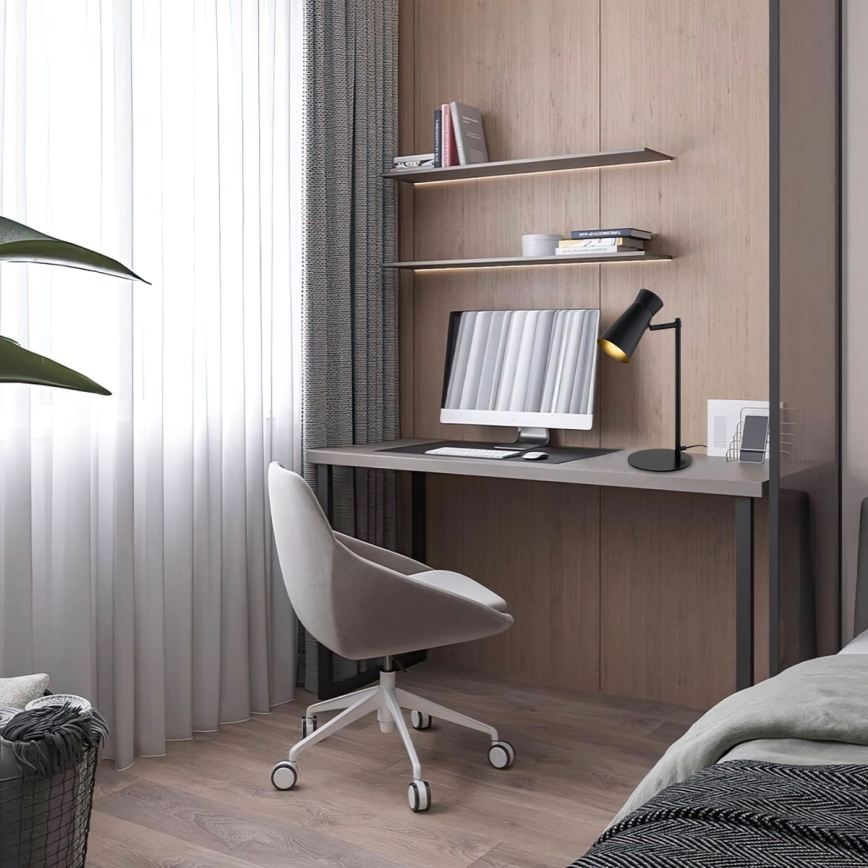 Argon 8875 - Galda lampa LORD 1xE14/7W/230V melna