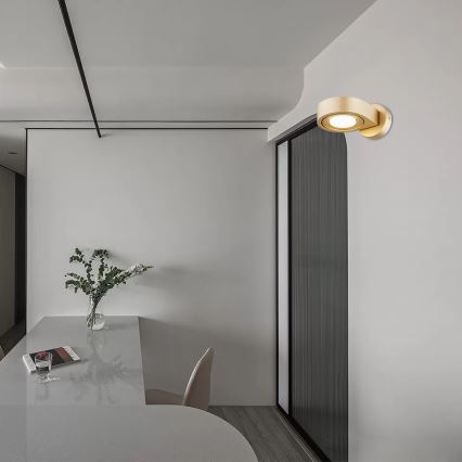 Argon 8899 - Sienas gaismeklis LOTUS 1xGX53/12W/230V zelta krāsā