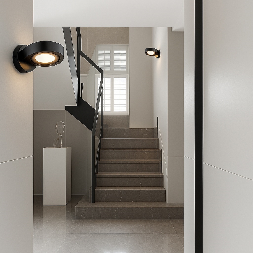 Argon 8900 - Sienas gaismeklis LOTUS 1xGX53/12W/230V melns