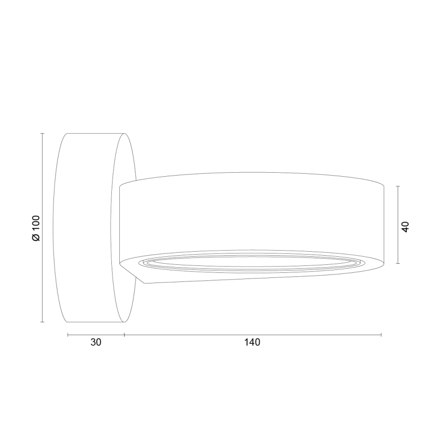 Argon 8902 - sienas gaismeklis LOTUS 1xGX53/12W/230V terakotas