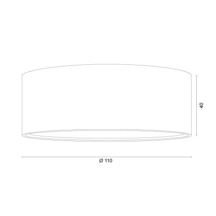 Argon 8916 - Griestu gaismeklis ELORA 1xGX53/7W/230V, diametrs 11 cm, terakotas krāsā