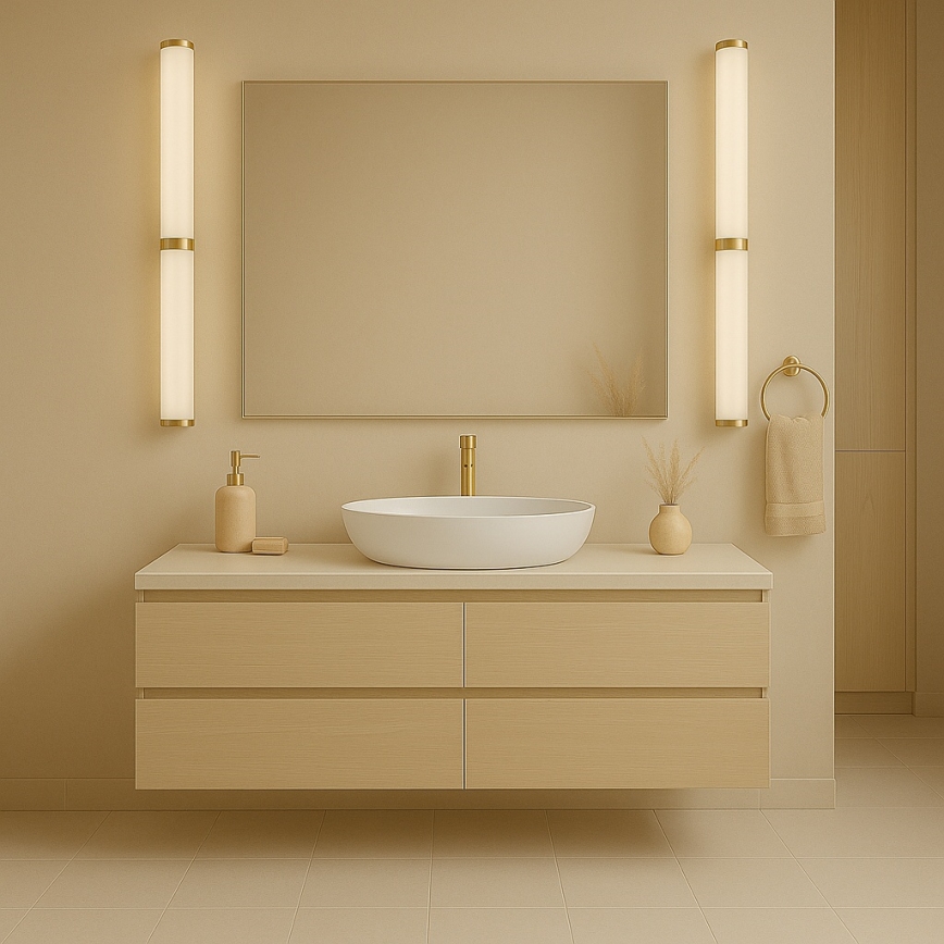 Argon 8926 - LED vannas istabas spoguļa apgaismojums BATUMI LED/24W/230V 3000K IP44 zelta