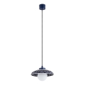 Argon 8948 - Pakaramā lampa uz troses BOLL 1xG9/6W/230V zila