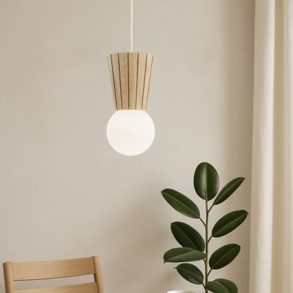 Argon 8951 - Vannas istabas gaismeklis uz troses VOLANTE 1xG9/6W/230V IP44 bēšs