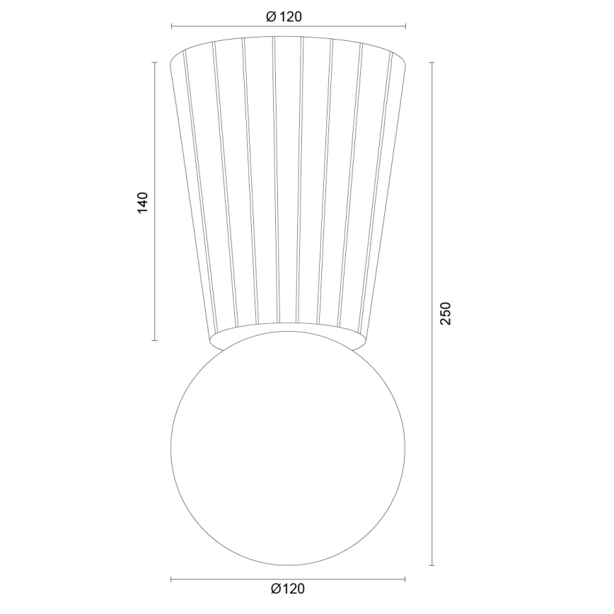 Argon 8973 - Vannas istabas griestu gaismeklis VOLANTE 1xG9/6W/230V IP44 Ø 12 cm bēšs