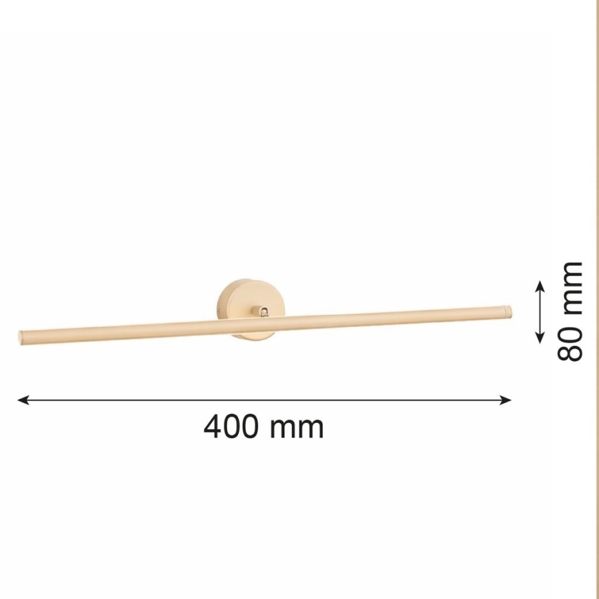 Argon 8992 - LED gaismeklis gleznas apgaismošanai MIRI LED/7,2W/230V 3000K 40 cm bēšs