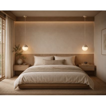 Argon 9001 - āra karājamā lustra uz troses LIV 1xE27/15W/230V IP44 bēša