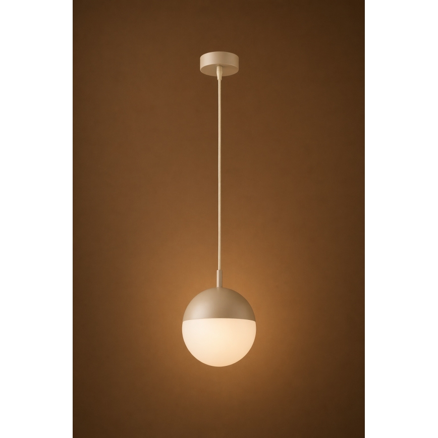 Argon 9001 - āra karājamā lustra uz troses LIV 1xE27/15W/230V IP44 bēša