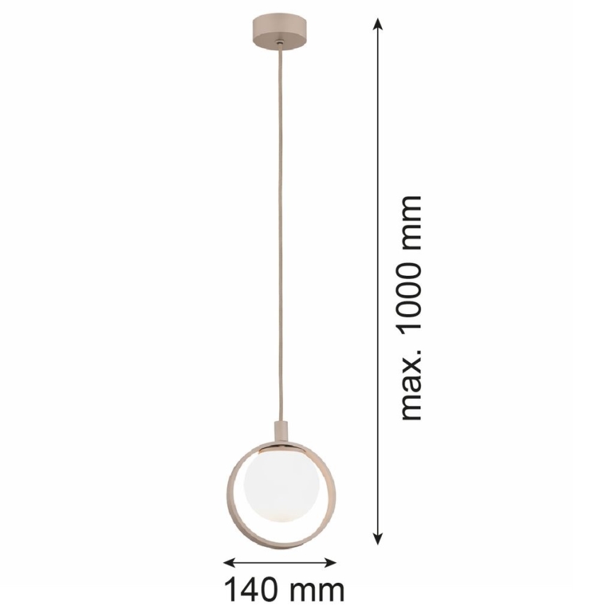 Argon 9003 - Pakarināma lustra uz vada SATUROS 1xG9/6W/230V