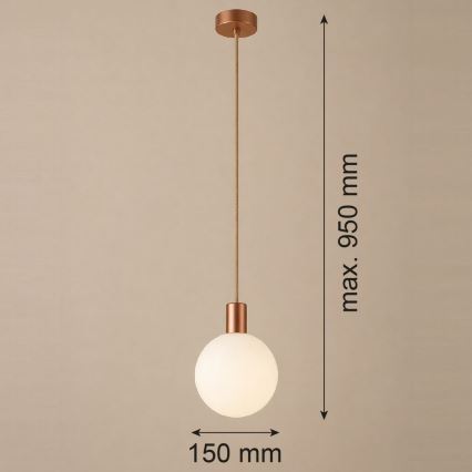 Argon 9006 - Āra lustra uz troses ORE 1xG9/6W/230V IP44, vara apdare