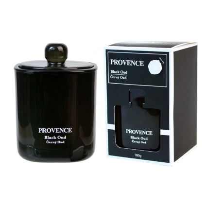 Aromātiskā svece BLACK OUD 180 g, 25 stundas