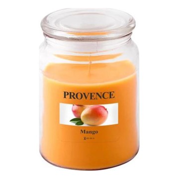Aromātiskā svece MANGO 510 g — 85–95 stundu degšanas laiks