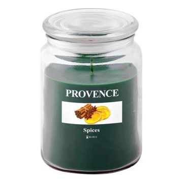 Aromātiskā svece SPICES, 510 g — degšanas ilgums 85–95 stundas