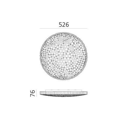 Artemide 0210010APP - LED Aptumšojama griestu lampa CALIPSO LED/50W/230V 3000K