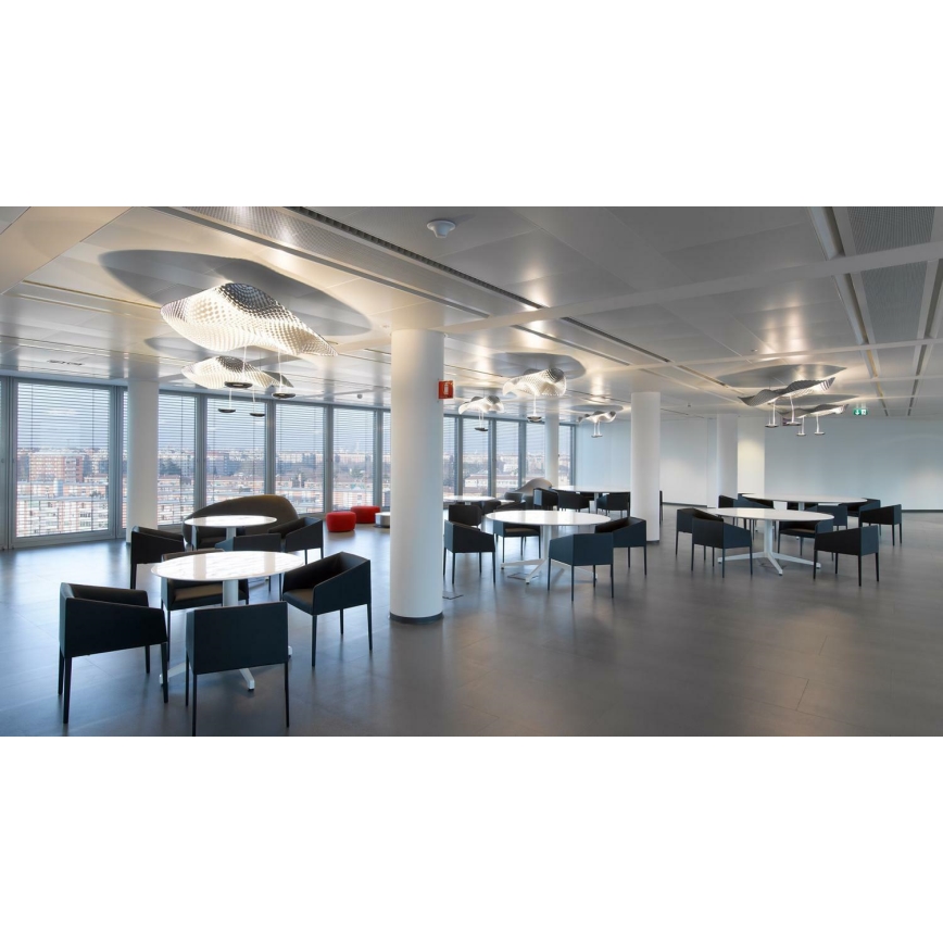 Artemide 1513010A - Lustra ar auklu COSMIC EŅĢELIS 2xR7s/11W/230V spīdīgi hromēts