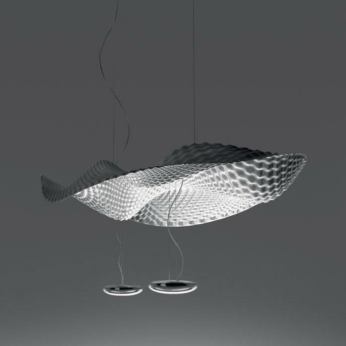 Artemide 1513010A - Lustra ar auklu COSMIC EŅĢELIS 2xR7s/11W/230V spīdīgi hromēts