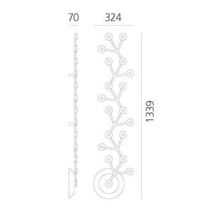 Artemide 1596050APP - LED Aptumšojama griestu lampa NET LED/45W/230V 3000K