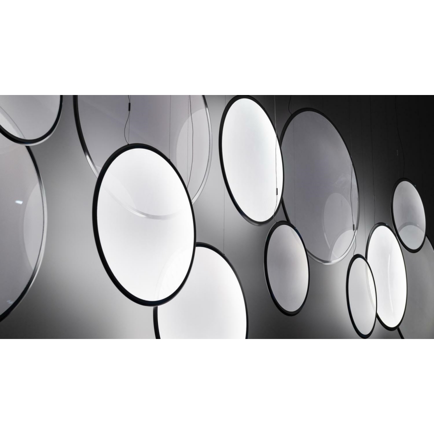 Artemide 1992330APP - LED RGBW Aptumšojuma lustra ar auklu DISCOVERY LED/42W/230V 2700-6500K melna