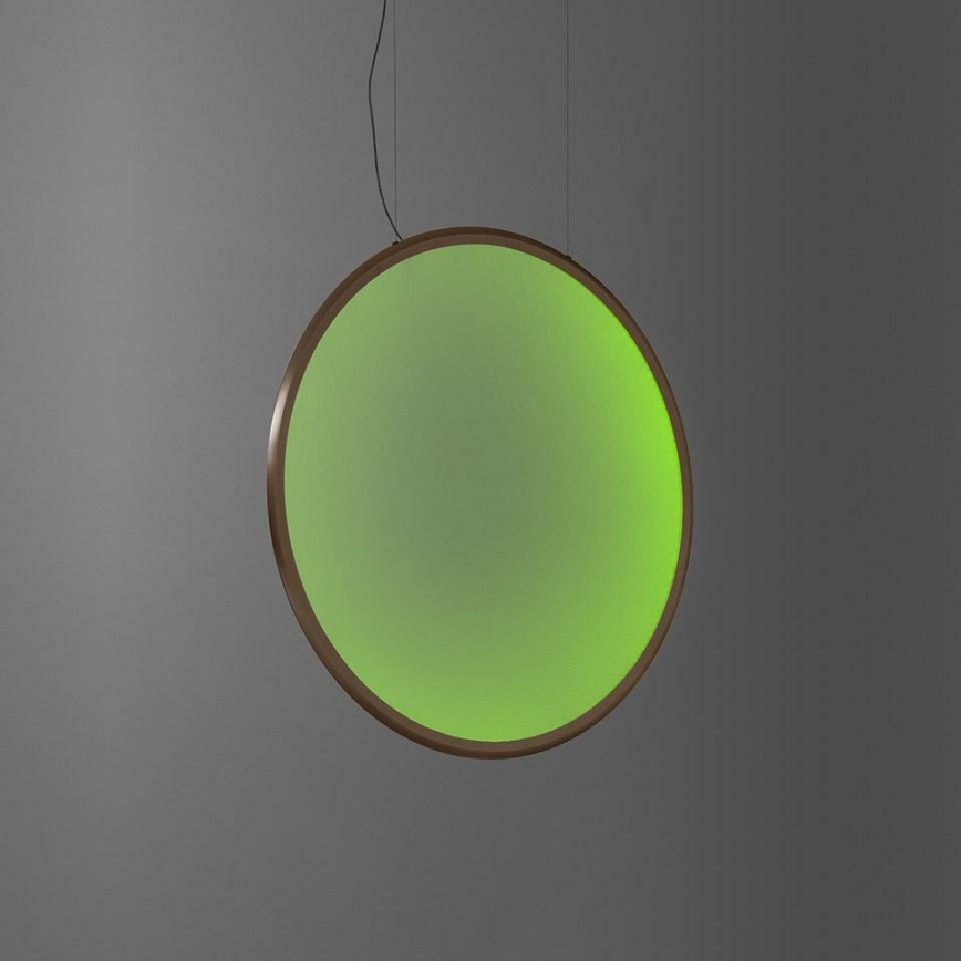 Artemide 1992360APP - LED RGBW Aptumšojuma lustra ar auklu DISCOVERY LED/42W/230V 2700-6500K bronza