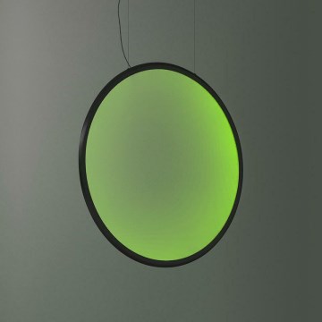 Artemide 1993330APP - LED RGBW Aptumšojuma lustra ar auklu DISCOVERY LED/59W/230V 2700-6500K melna