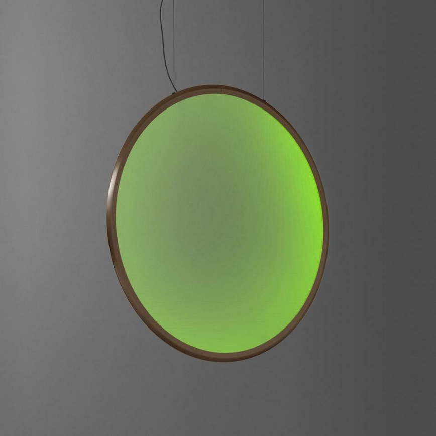 Artemide 1993360APP - LED RGBW Aptumšojuma lustra ar auklu DISCOVERY LED/59W/230V 2700-6500K bronza