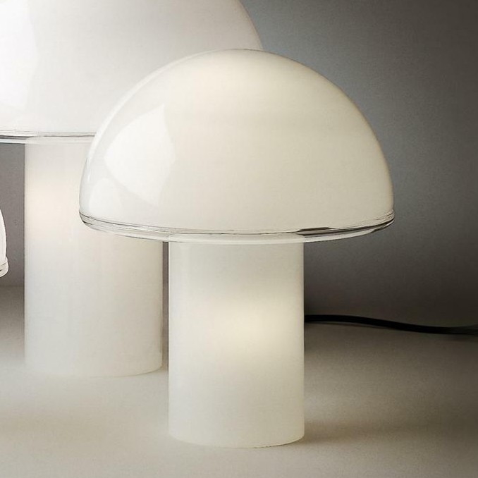 Artemide A006300 - Galda lampa ONFALE 1xE14/5W/230V + 1xE27/13W balta