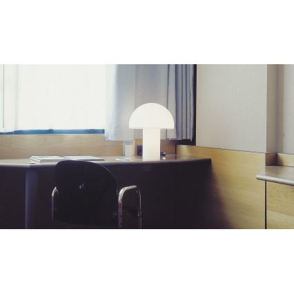 Artemide A006300 - Galda lampa ONFALE 1xE14/5W/230V + 1xE27/13W balta