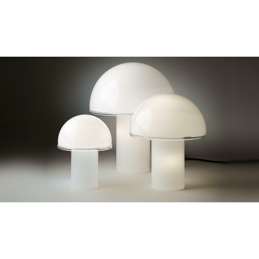 Artemide A006300 - Galda lampa ONFALE 1xE14/5W/230V + 1xE27/13W balta