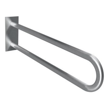 Atbalsta rokturis 10,3 x 25,3 cm, no nerūsējošā tērauda, sudraba krāsā