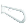 Atbalsta rokturis 10x25 cm balts