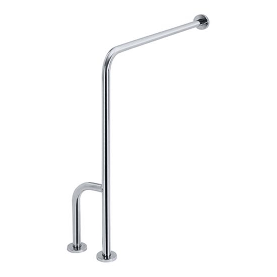 Atbalsta rokturis 23x89 cm nerūsējošais tērauds/sudraba