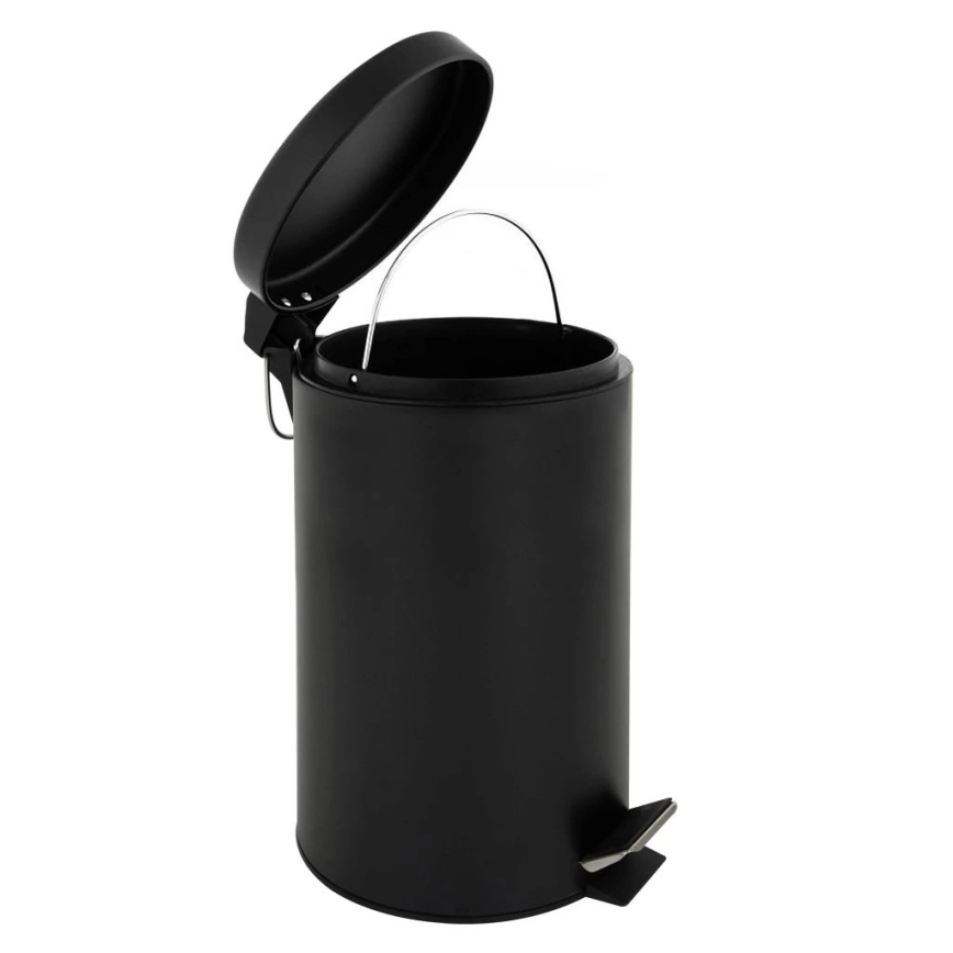 Atkritumu tvertne 20 l melna