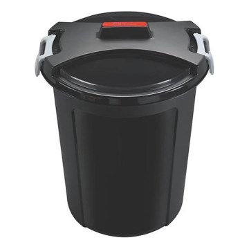 Atkritumu tvertne HEIDRUN, 46 l, melna