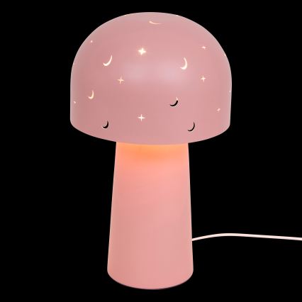 Atmosphera - Bērnu galda lampa STARRY MUSHROOM 1xE14/25W/230V rozā