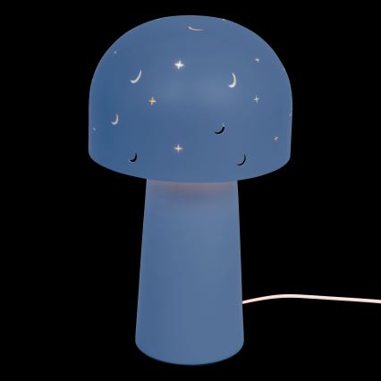 Atmosphera - Bērnu galda lampa STARRY MUSHROOM 1xE14/25W/230V zila